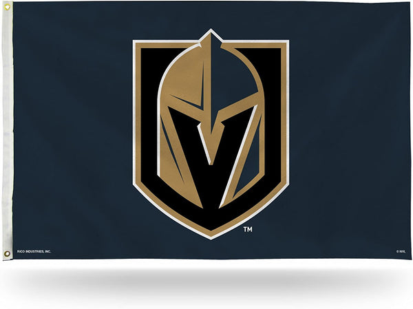 NHL Vegas Golden Knights 3-Foot by 5-Foot Single Sided Banner Flag with Grommets