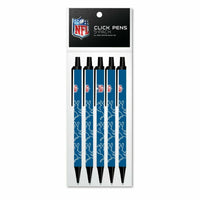NFL Detroit Lions Disposable Black Ink Click Pens, 5-Pack