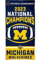 WinCraft University of Michigan Football 2023 National Champions Spectra 30"x60" Beach Towel