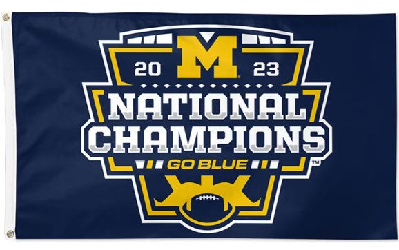 WinCraft University of Michigan Football 2023 National Champions 3x5 Flag