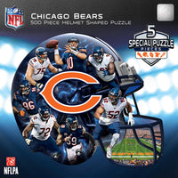 Chicago Bears 500 Piece Officially Licensed Helmet Shaped Jigsaw Puzzle