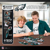 Philadelphia Eagles 500 Piece Officially Licensed Helmet Shaped Jigsaw Puzzle