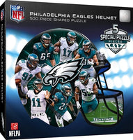 Philadelphia Eagles 500 Piece Officially Licensed Helmet Shaped Jigsaw Puzzle
