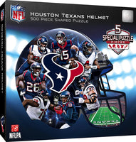 Houston Texans 500 Piece Officially Licensed Helmet Shaped Jigsaw Puzzle